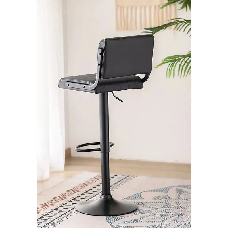 Back Of Black bar stool