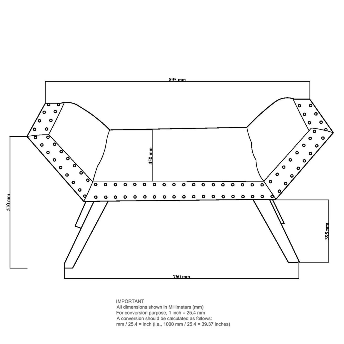 Lana Grey Upholstered Bench with Tufted Seat