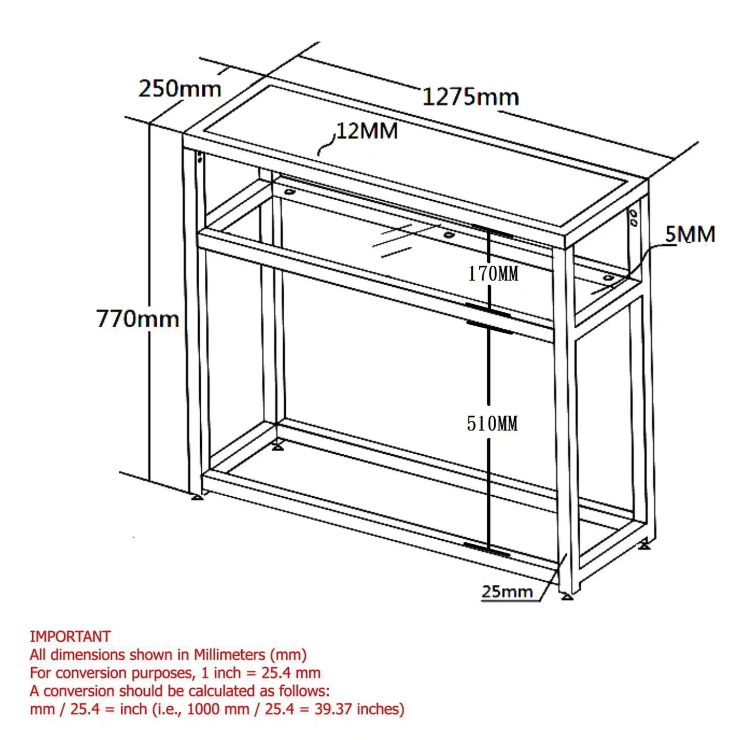 Quinn Narrow Console Table For Hallways & Small Spaces
