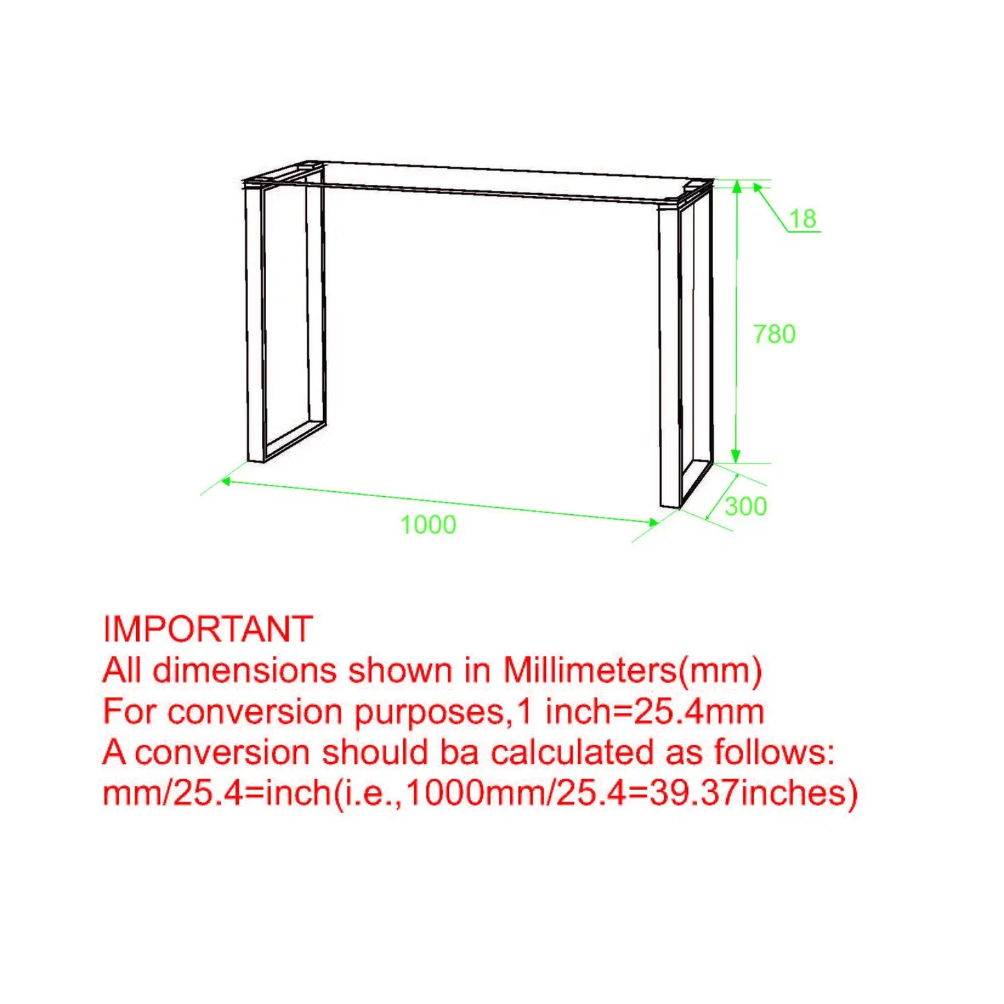 Zevon Glass Console Table – Hallway Table for Small Spaces