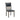 Wooden chair with black leather seats