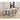 Dining room set with a white marble top dining table and light grey velvet chairs
