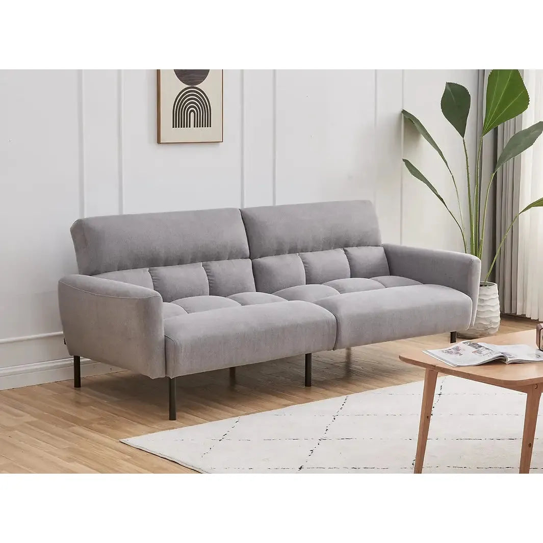 Sofa Bed with Split Back & Removable Arms For Sale