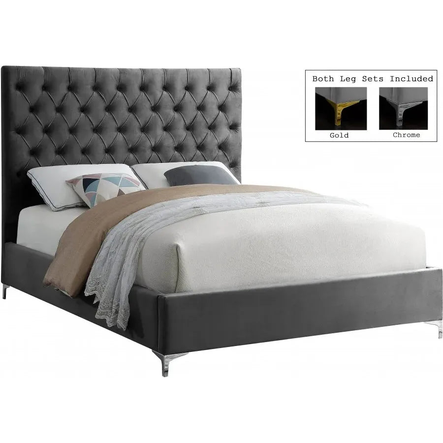 Velvet Queen Bed Leg color variants