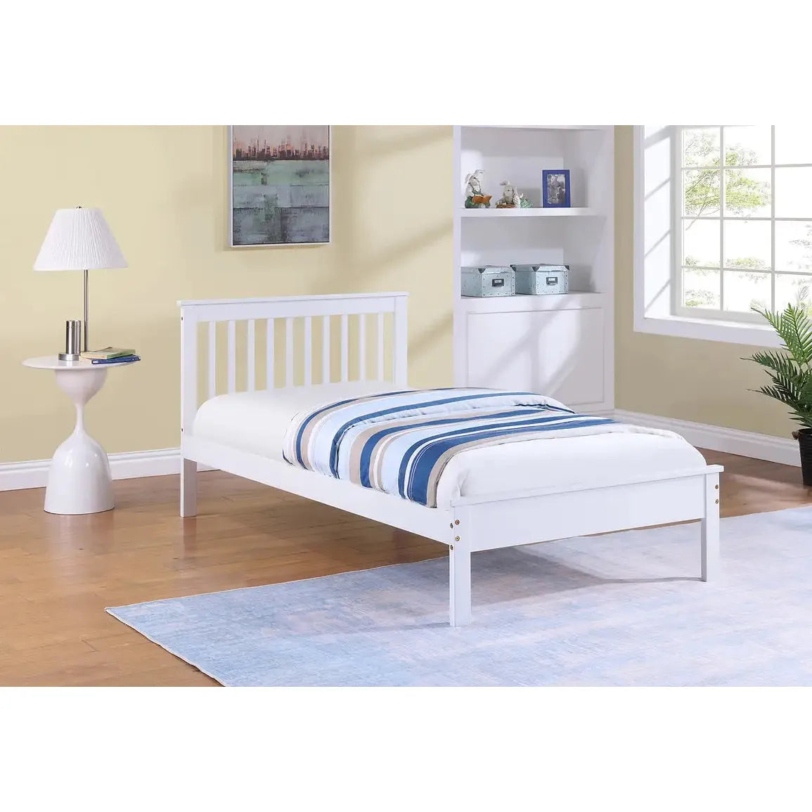 White Single Trundle Day Bed