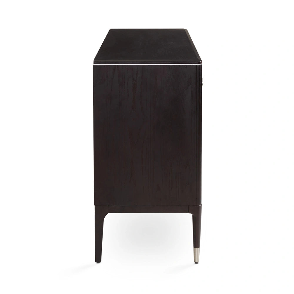 Colette Wood Dresser with Silver Knobs – Ample Storage for Modern Home