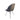 Modern dining chair with a gray cushioned seat and backrest