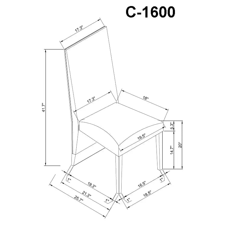Dimension of dining chair
