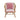 Pink Color Century Leather Show Wood Chair For Living Room