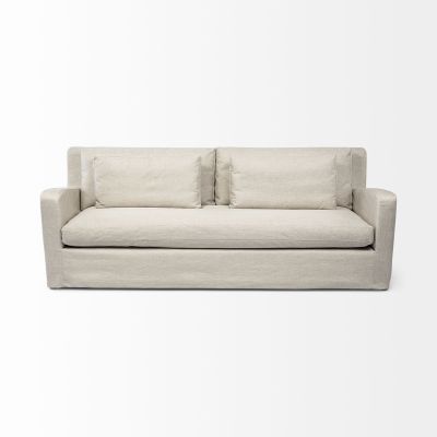 Denly Sofa (Beige Slipcover)