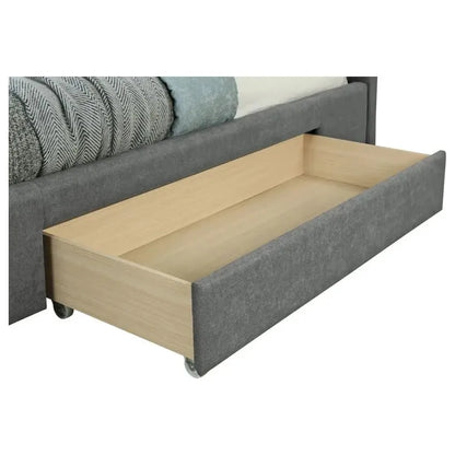 Emilio 78″ Grey King Storage Bed – No Box Spring Needed
