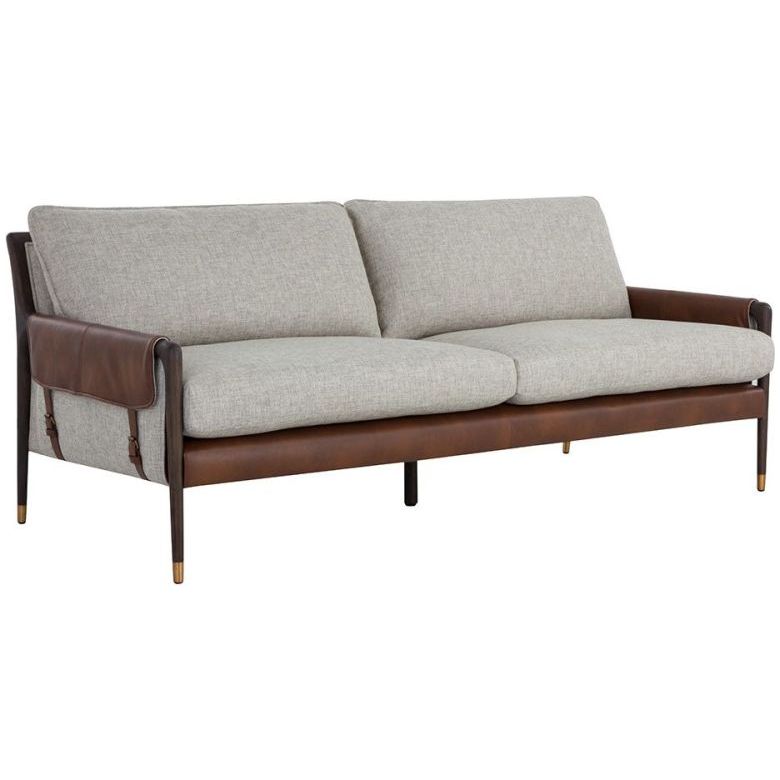 Mauti Sofa (Brown & Vault Fog & Bravo Cognac)