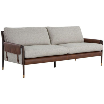 Mauti Sofa (Brown & Vault Fog & Bravo Cognac)