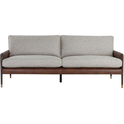 Mauti Sofa (Brown & Vault Fog & Bravo Cognac)