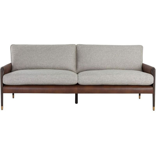 Mauti Sofa (Brown & Vault Fog & Bravo Cognac)
