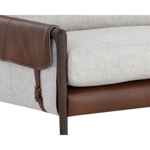 Mauti Sofa (Brown & Vault Fog & Bravo Cognac)