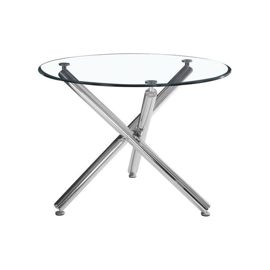 SOLARA II ROUND DINING TABLE IN CHROME