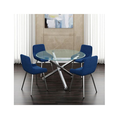 SOLARA II ROUND DINING TABLE IN CHROME