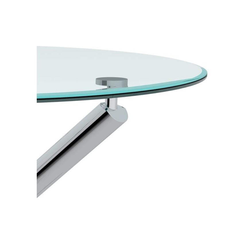 SOLARA II ROUND DINING TABLE IN CHROME