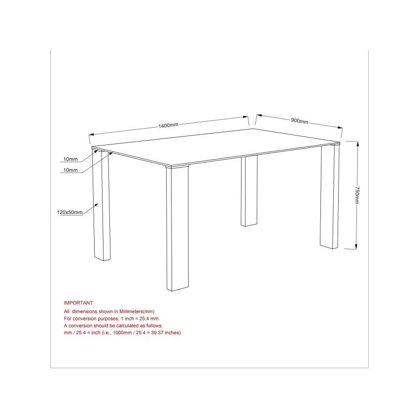 FRANKFURT RECTANGULAR DINING TABLE IN STAINLESS STEEL