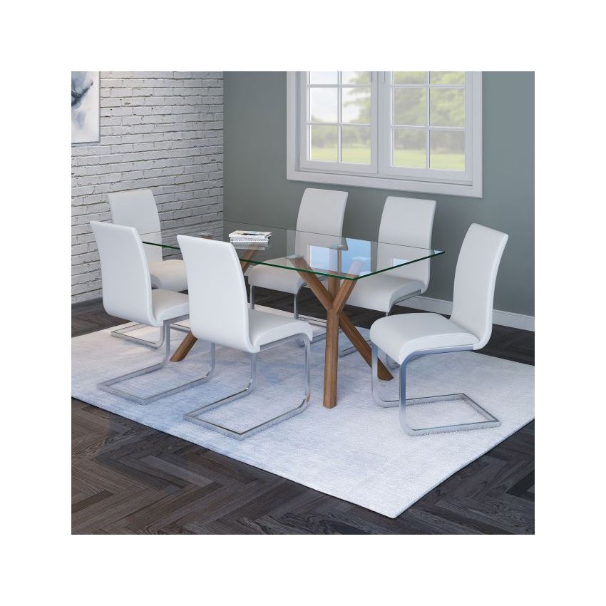 STARK RECTANGULAR DINING TABLE IN WALNUT