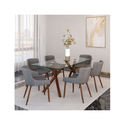 STARK RECTANGULAR DINING TABLE IN WALNUT