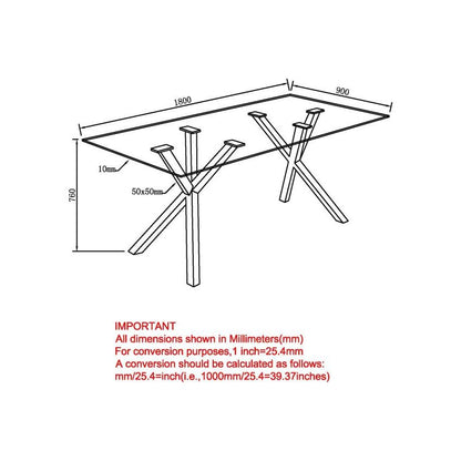 STARK RECTANGULAR DINING TABLE IN WALNUT