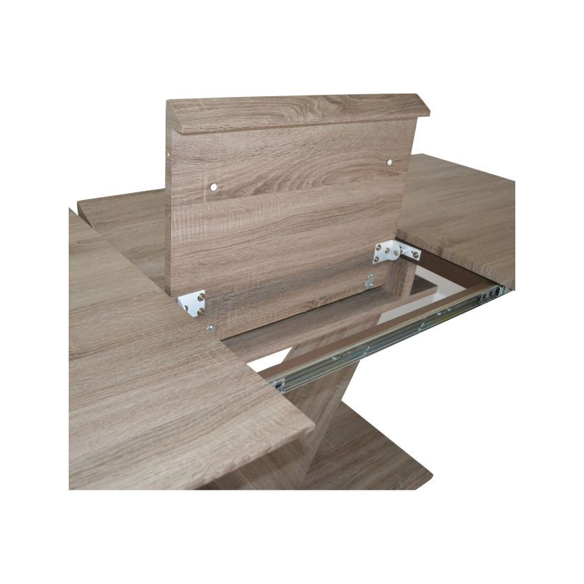 ECLIPSE DINING TABLE W/EXTENSION IN WASHED OAK