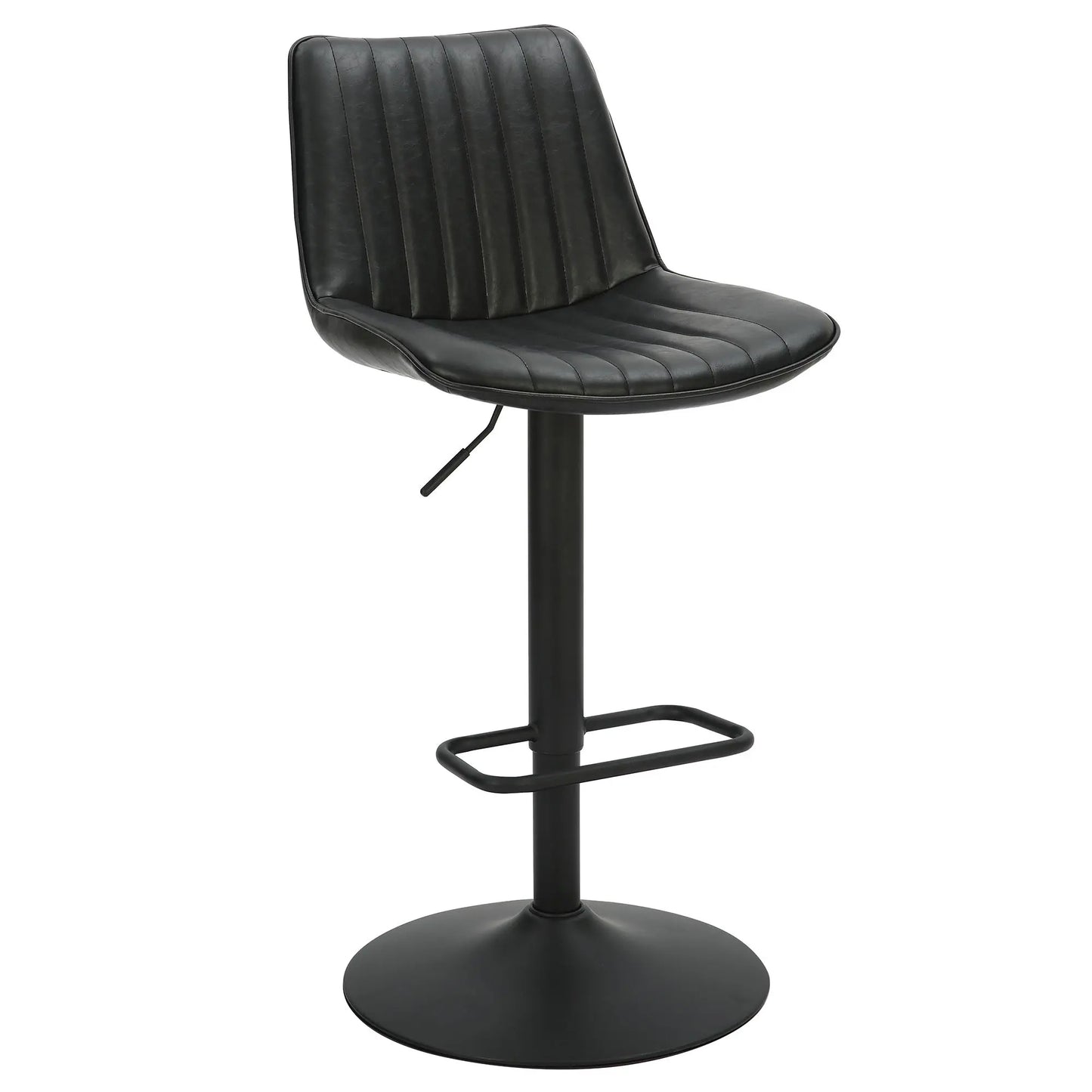 Kosi Faux Leather Bar Stools Set of 2 – Swivel, Tufted, Modern Style