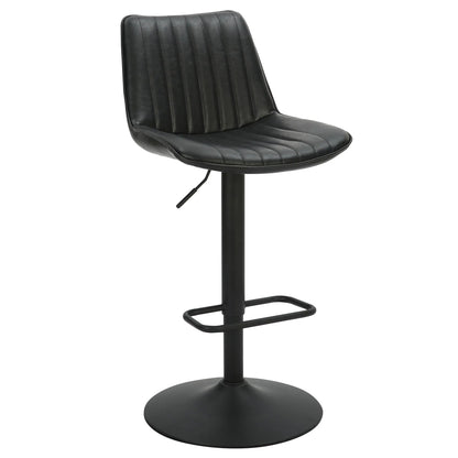 Kosi Faux Leather Bar Stools Set of 2 – Swivel, Tufted, Modern Style