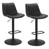 Kosi Faux Leather Bar Stools Set of 2 – Swivel, Tufted, Modern Style