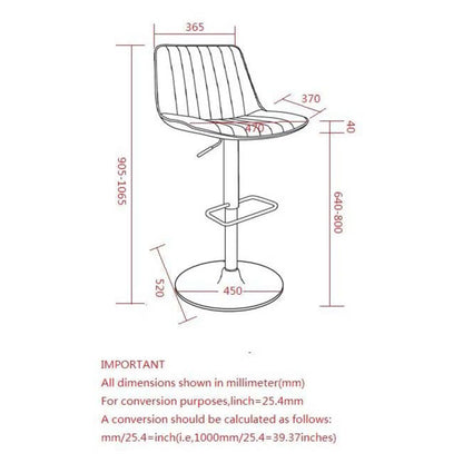 Kosi Faux Leather Bar Stools Set of 2 – Swivel, Tufted, Modern Style