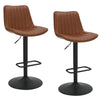 Kosi Faux Leather Bar Stools Set of 2 – Swivel, Tufted, Modern Style