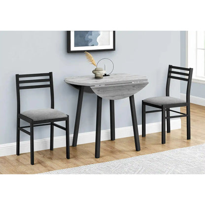 3-Piece Drop Leaf Dining Set For 2 People – Dining Room Set With Leaf