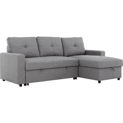 Mobilier modulaire convertible Mason en tissu (Sectionnel-lit réversible Mason - Canvas Smoke - PR-MASON.SMOKE)