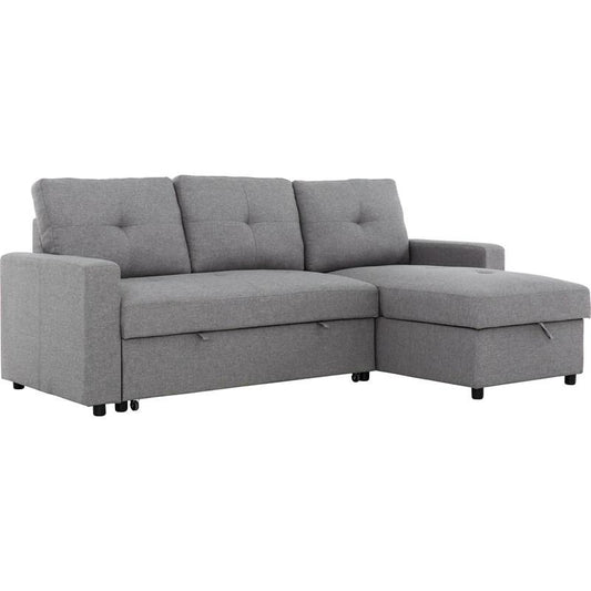 Mobilier modulaire convertible Mason en tissu (Sectionnel-lit réversible Mason - Canvas Smoke - PR-MASON.SMOKE)