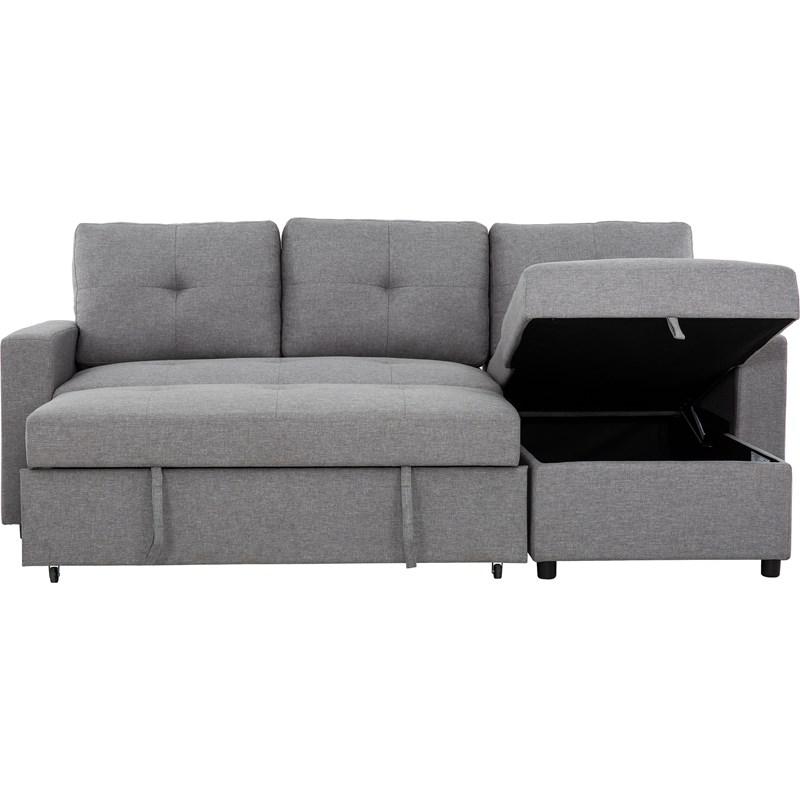 Mobilier modulaire convertible Mason en tissu (Sectionnel-lit réversible Mason - Canvas Smoke - PR-MASON.SMOKE)