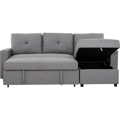 Mobilier modulaire convertible Mason en tissu (Sectionnel-lit réversible Mason - Canvas Smoke - PR-MASON.SMOKE)