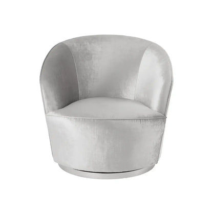 Grey Velvet Accent Chair With Customizable Design. Buy From Meuble Montreal