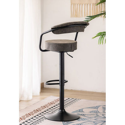 Bar stool with a cushioned seat 