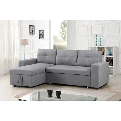 Affordable Gray sectional sofa bed for  living room 
