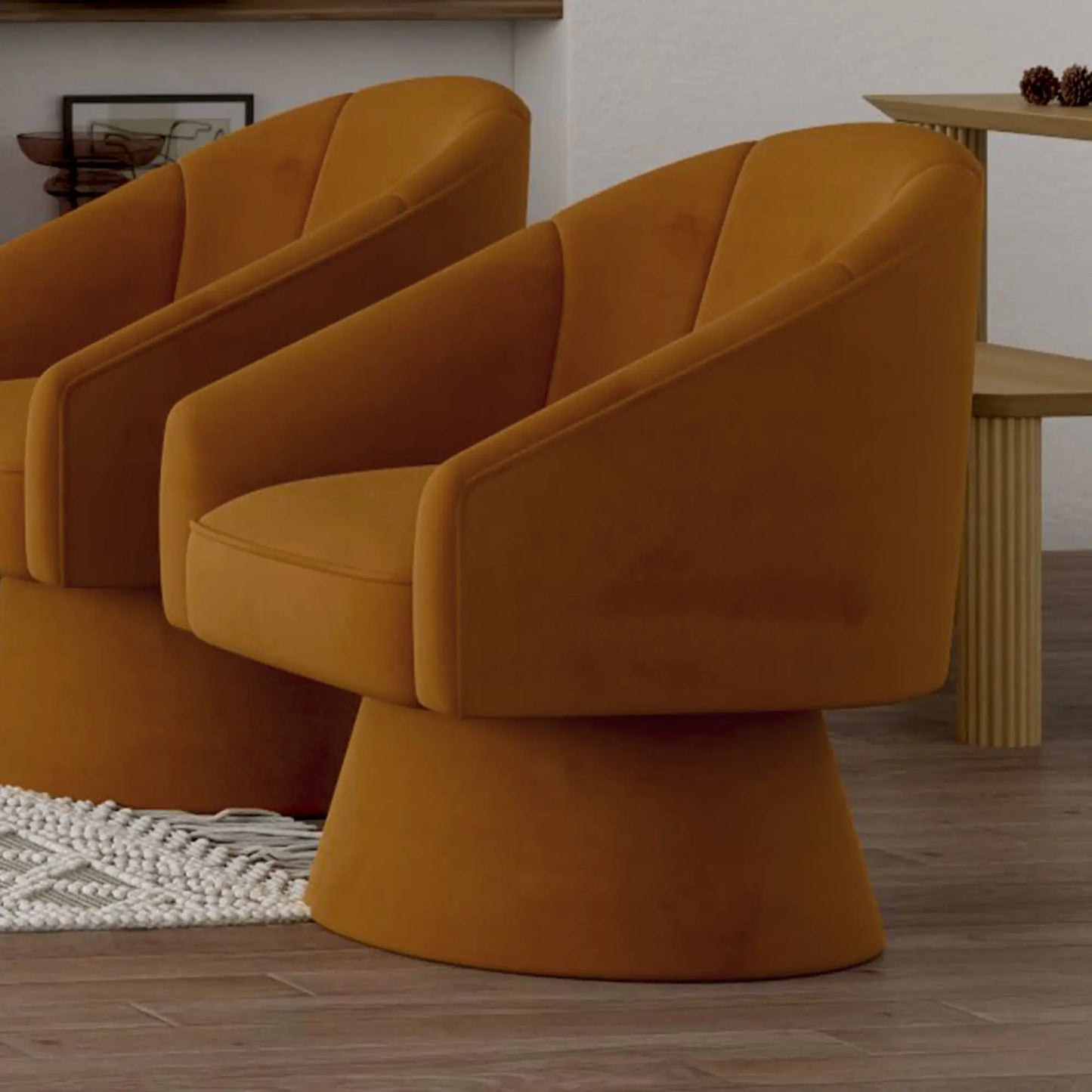 Aggio Swivel Accent Chair – Modern Comfort & Style