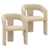 Amara Modern Dining Chair -Chenille Fabric - Set of 2