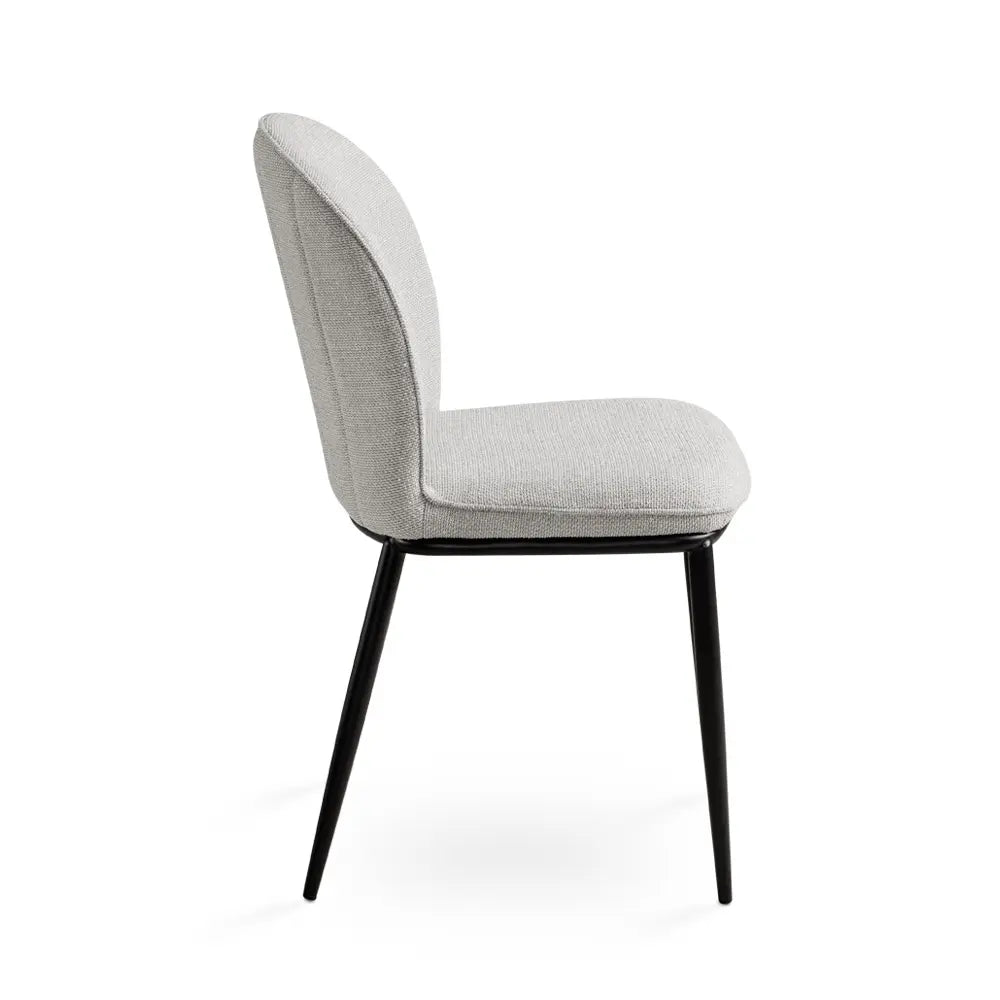 Angie Grey Linen Dining Chair – Elegant Comfort for Modern Dining