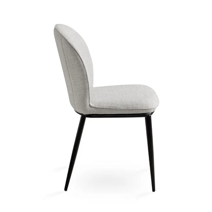 Angie Grey Linen Dining Chair – Elegant Comfort for Modern Dining