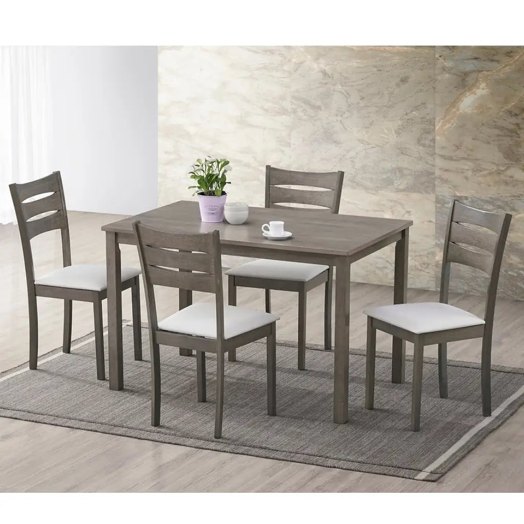 Wooden Dining set with a table and four chairs
