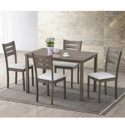 Wooden Dining set with a table and four chairs