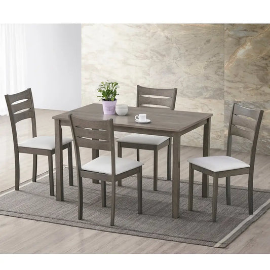 Wooden Dining set with a table and four chairs