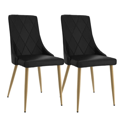 Antoine Modern Faux Leather Dining Chairs Set of 2
