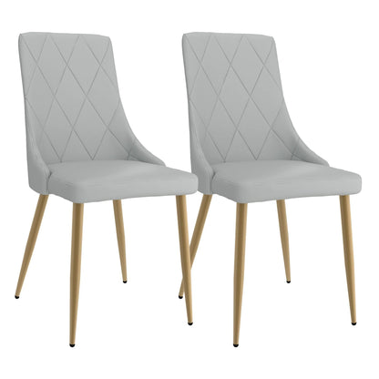 Antoine Modern Faux Leather Dining Chairs Set of 2